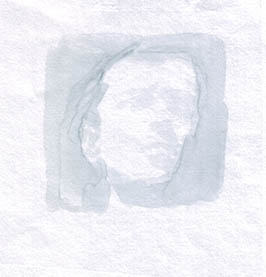 Gesicht, Filzstift auf Transparentpapier 20x30cm 2019